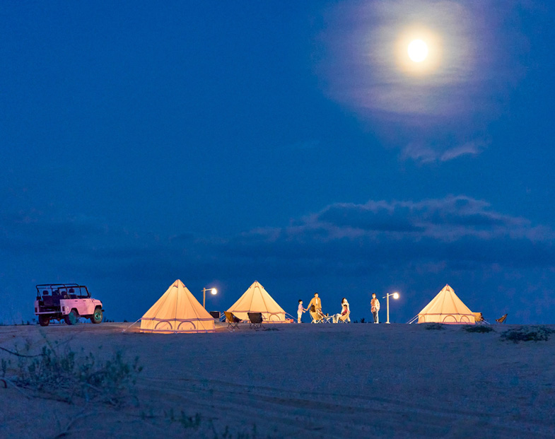 cắm trại trên tiểu sa mạc Mũi Dinh