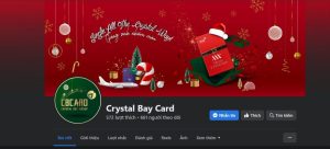 Fanpage Facebook của Crystal Bay Card