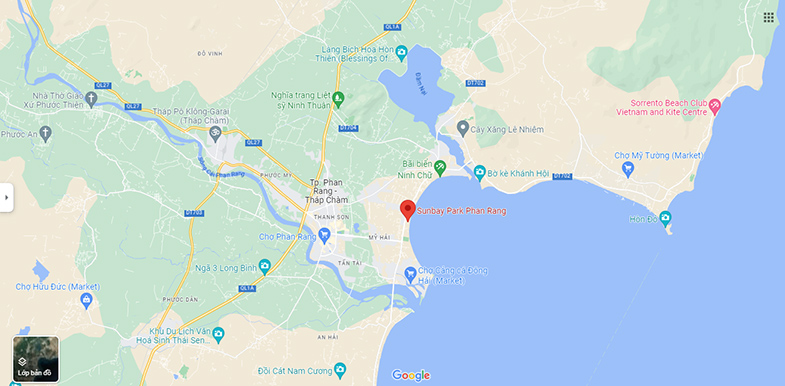 vị trí sunbay park trên google maps