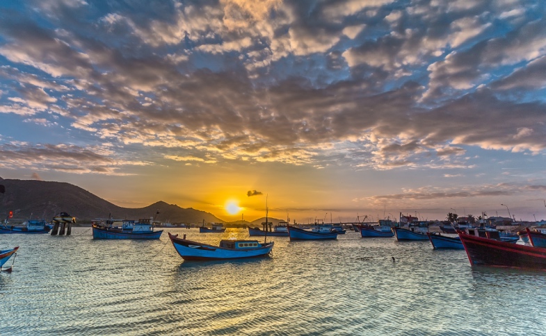 Biển Ninh Thuận hoàng hôn